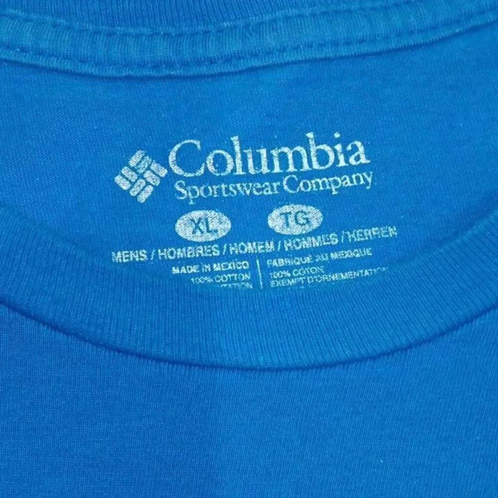 Columbia Brand Portland Tee Shortsleeved  Size XL  100% Cotton  Two small holes - Picture 3 of 5